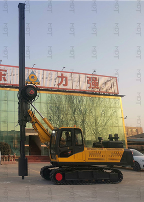 18 Meter DTH Piling Machine , Rotary Piling Machine Convenient Transition