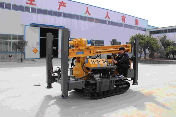 Backyard Water Well Drilling Rig With Crawler Driving Gear