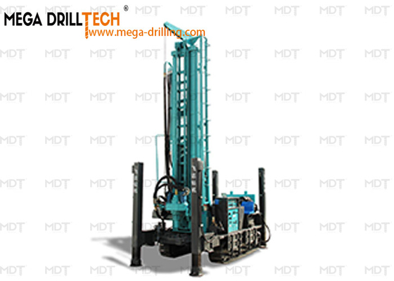 Hydraulic Oil Pump Water Well Drilling Rig With Yuchai 75KW Engine