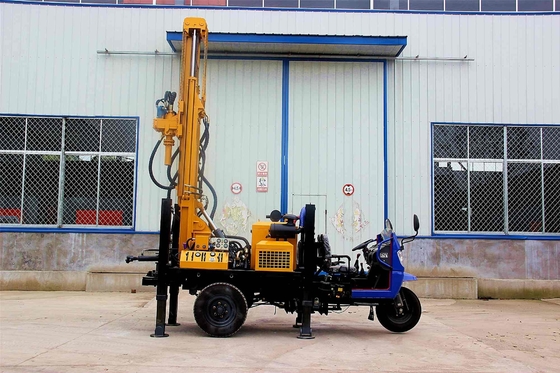 Deep Rock Water Well Crawler Drilling Rig with hydraulic outriggers