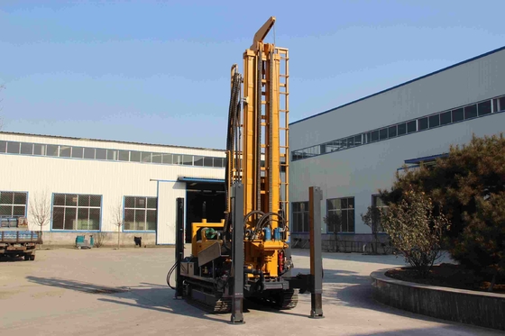 Commercial Water Well Hydraulic Crawler Drilling Rig With Adjustable Velocity