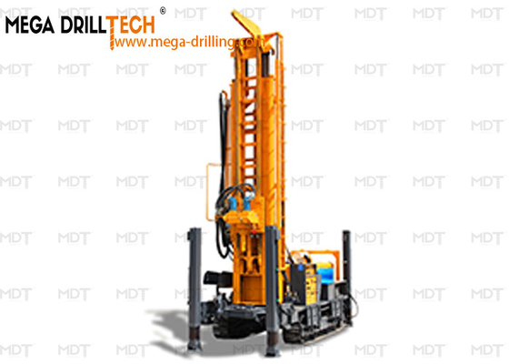 Commercial Water Well Hydraulic Crawler Drilling Rig With Adjustable Velocity