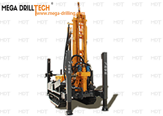 Hydraulic Control Crawler Borewell Drilling Rig For Slurry Drilling