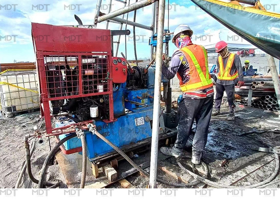 ISO9001 Certified Spindle Drilling Rig 200m Drilling Deep For Construction