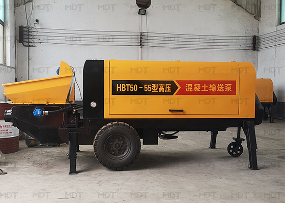 MDT-50 55KW Portable Concrete Mixer Machine Small Size Yellow Color
