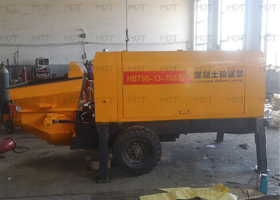 MDT-50 55KW Portable Concrete Mixer Machine Small Size Yellow Color