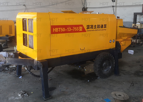 MDT-50 55KW Portable Concrete Mixer Machine Small Size Yellow Color