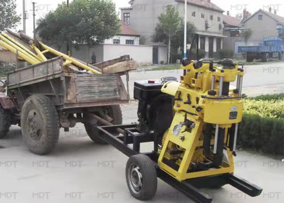 Portable Diesel Geological Core Spindle Drilling Rig 200m Deep For Water Well