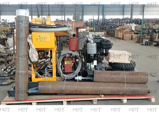 Portable Diesel Geological Core Spindle Drilling Rig 200m Deep For Water Well