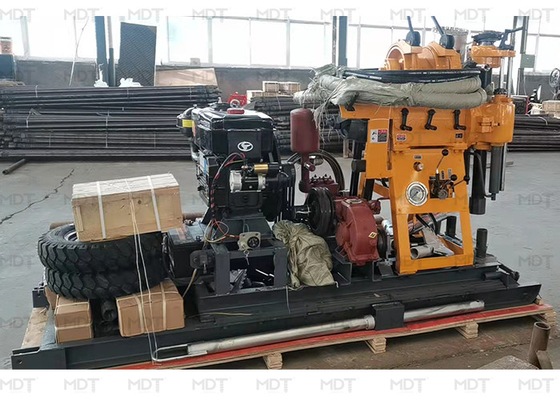 Portable Diesel Geological Core Spindle Drilling Rig 200m Deep For Water Well