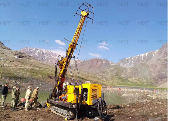 Hydraulic Surface Exploration Core Drilling Rig  Wheel Type