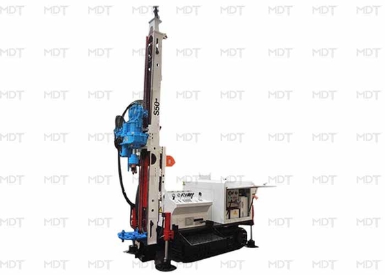 50 Meter 55KN Anchor Drilling Rig Rotary Drilling Machine Blue