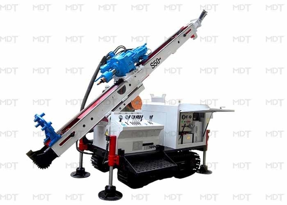 50 Meter 55KN Anchor Drilling Rig Rotary Drilling Machine Blue