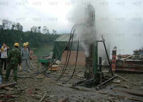 Hydraulic Geotechnical Anchor Bolt Drilling Machine 80m Depth