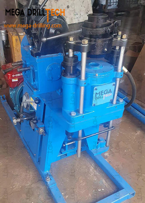 Water Well Drilling Diamond Core Drill Rig Small Portable blue