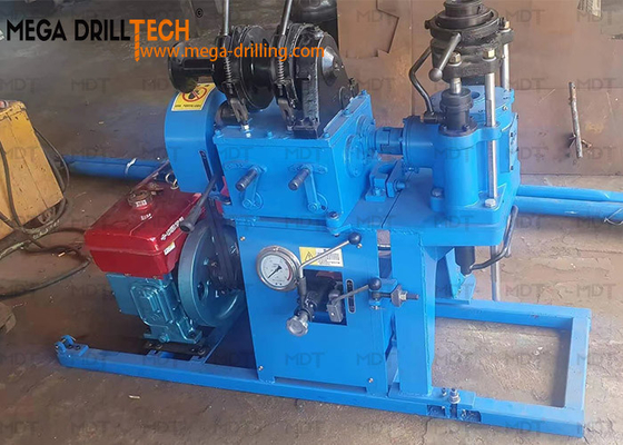 Water Well Drilling Diamond Core Drill Rig Small Portable blue