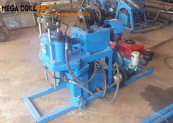 Water Well Drilling Diamond Core Drill Rig Small Portable blue