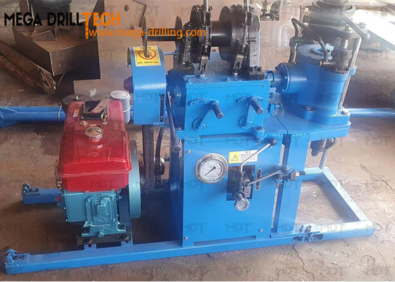Water Well Drilling Diamond Core Drill Rig Small Portable blue